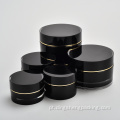 15g Black Oval Vail Jar Plástico Creme para Creme de Face